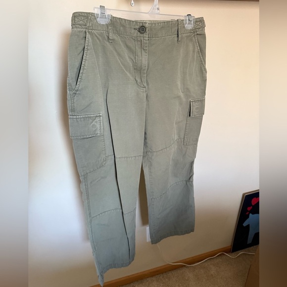 J. Crew Olive Ankle Cargo Pants - Picture 1 of 5